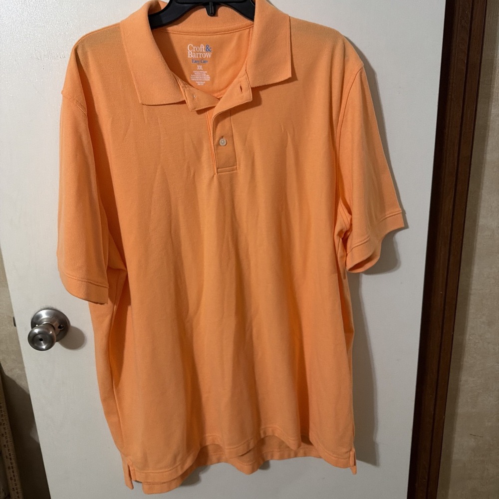 Croft & Barrow Polo Shirt Size XXL- Orange